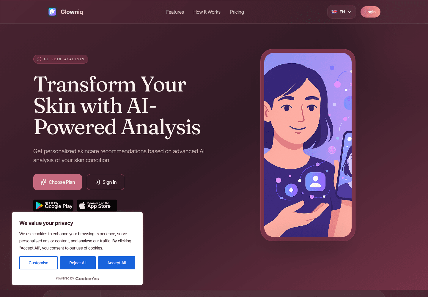 Glowniq project preview