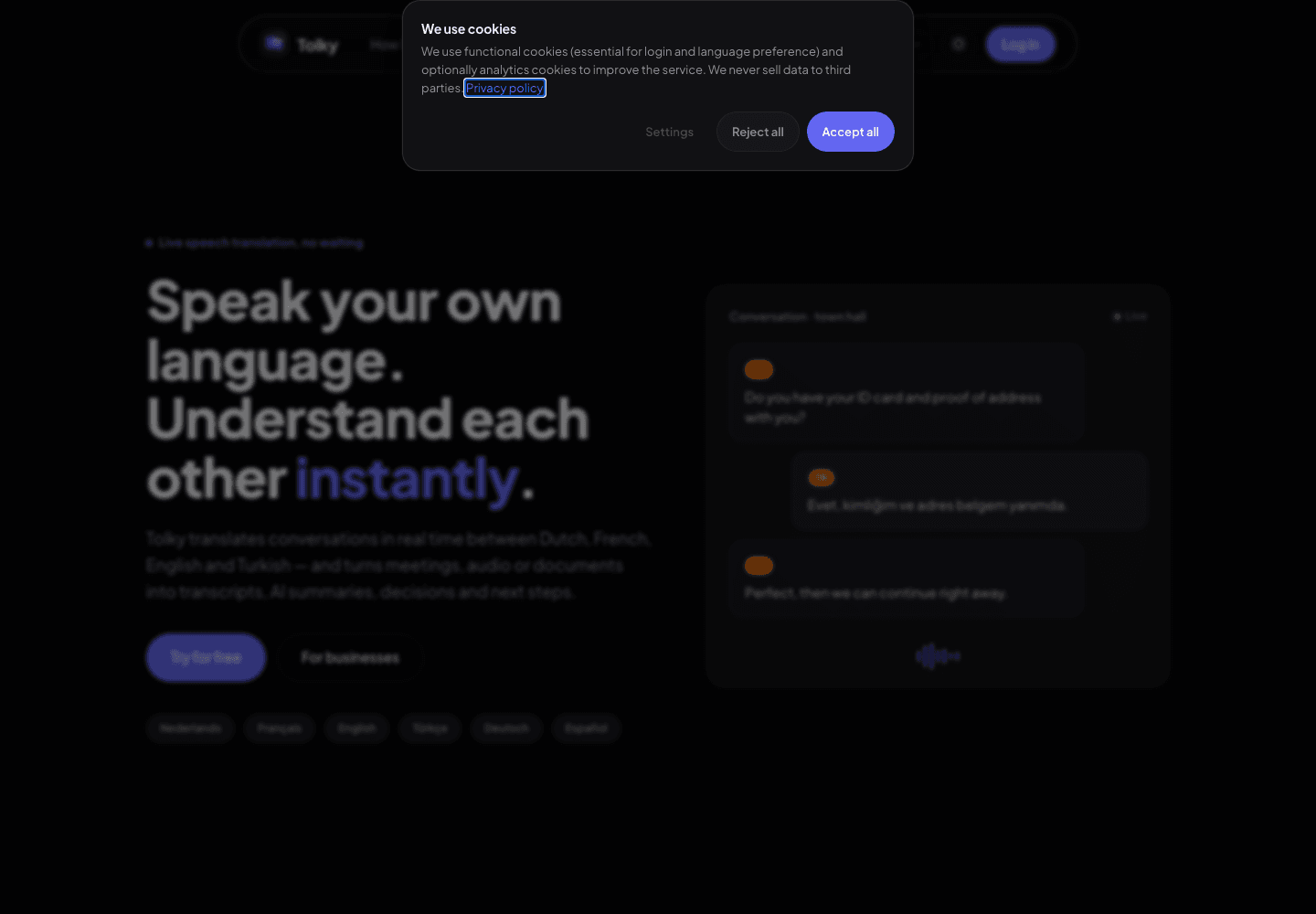 Tolky project preview