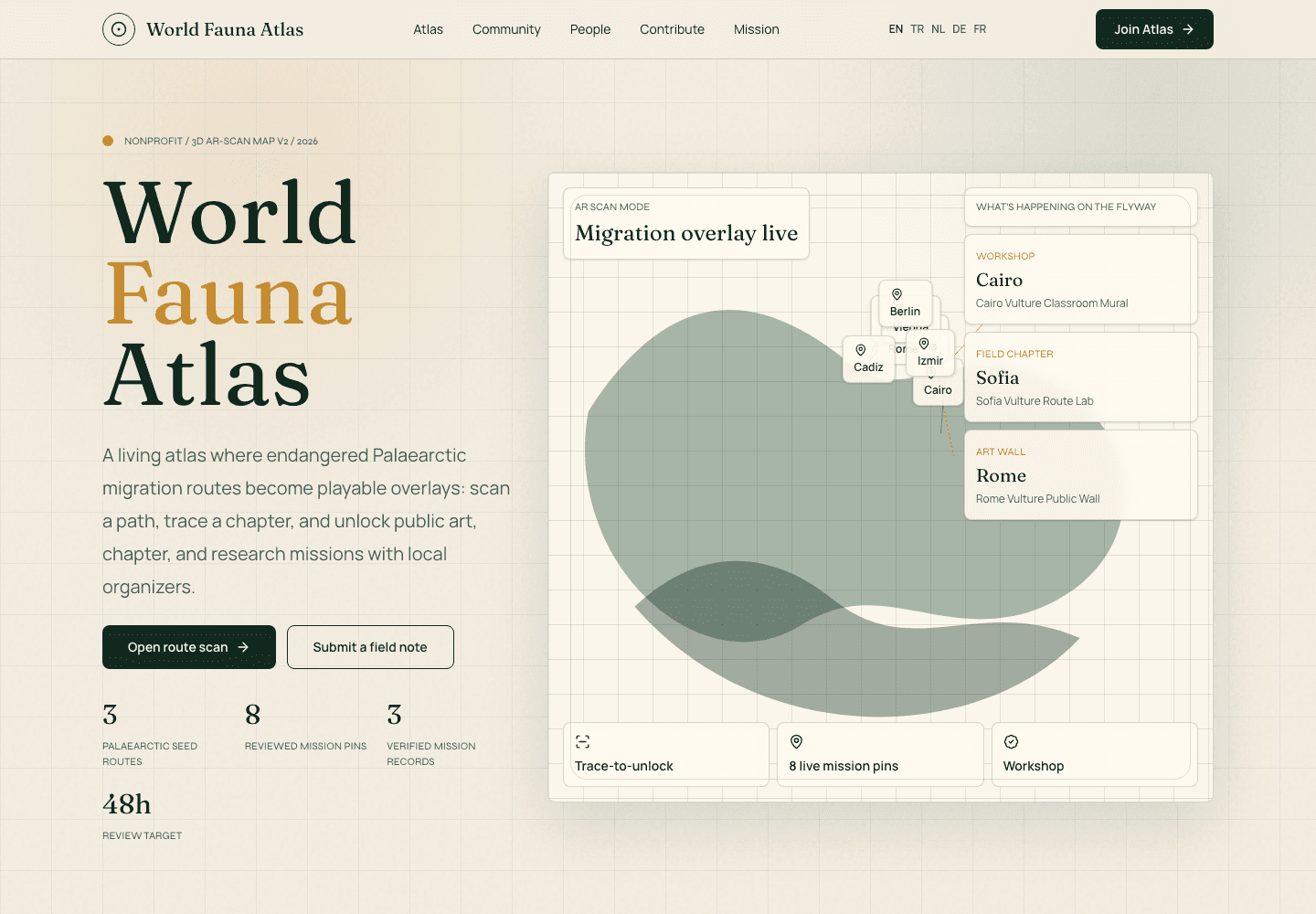 World Fauna Atlas project preview